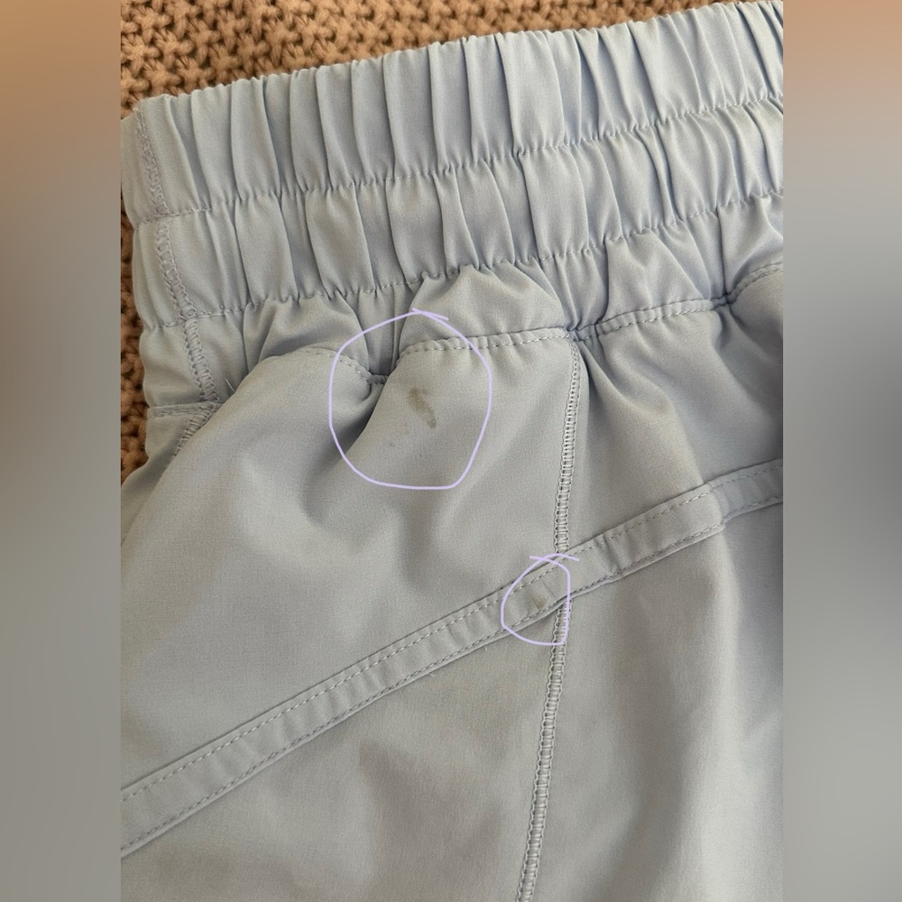 Lululemon Track That MR Periwinkle Running Shorts 5” in US Women’s Size 4 - Picture 6 of 8